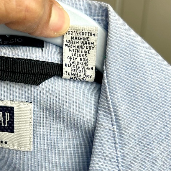 VTG GAP Classic Fit Men’s Small Button Up Long Sleeve Shirt 2003 Single Stitch - Picture 4 of 6